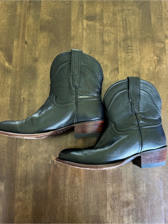 Tecovas Shoes - Tecovas 6.5 Womens black short cowboy boot booties western farmhouse